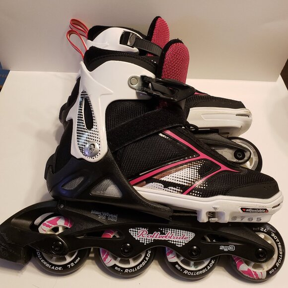 Rollerblade Adjustable Inline Skates – Women’s Size 5–8 US – SG3 Wheels - Picture 1 of 5